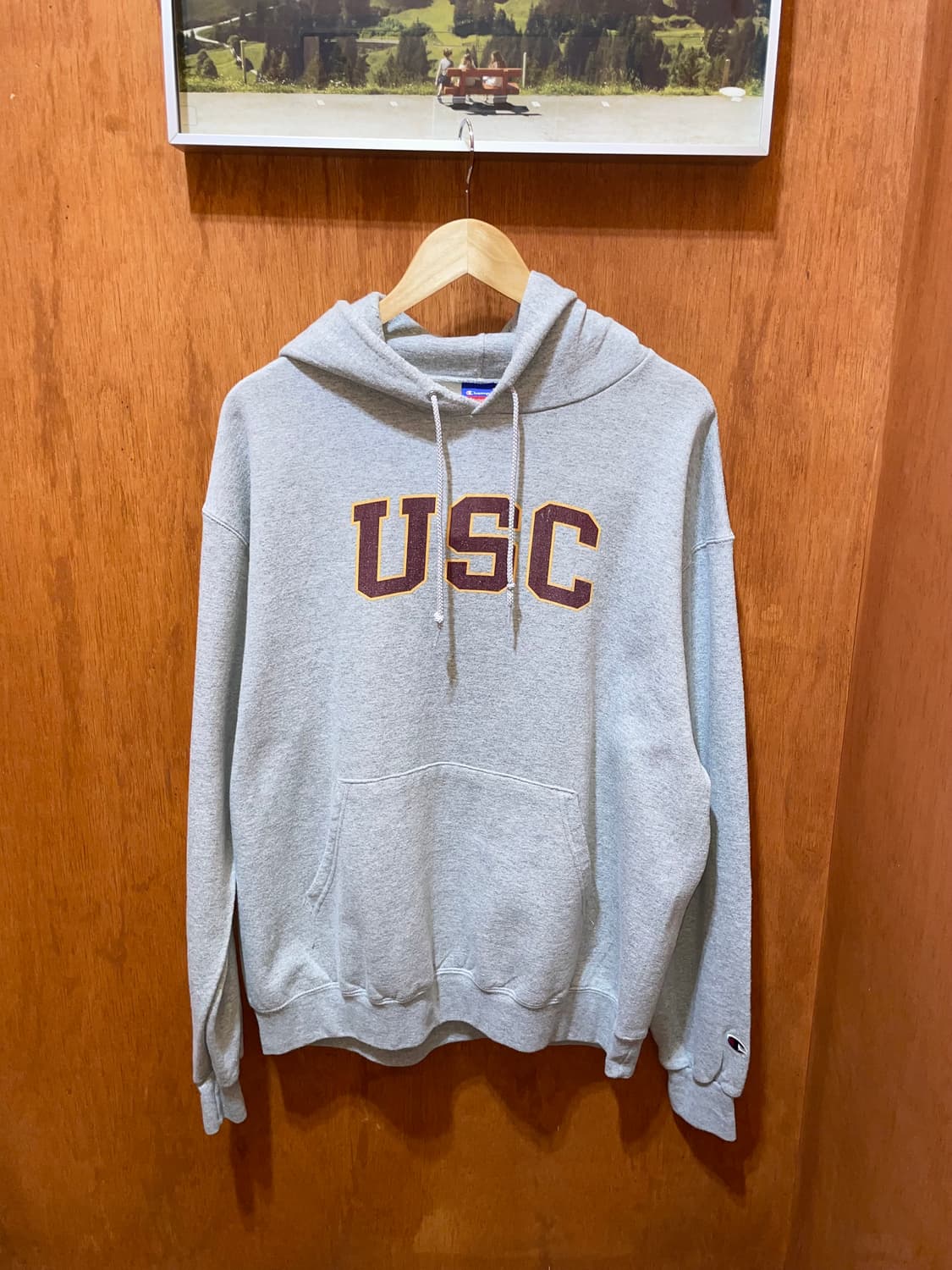 (L) Champion 챔피온 유니버시티 프린팅 후드티 상품이미지3