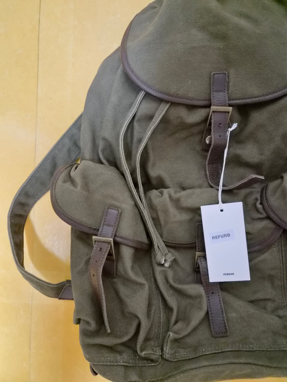 퍼렌 럭색 카키 리퍼브 새상품 상품이미지2
