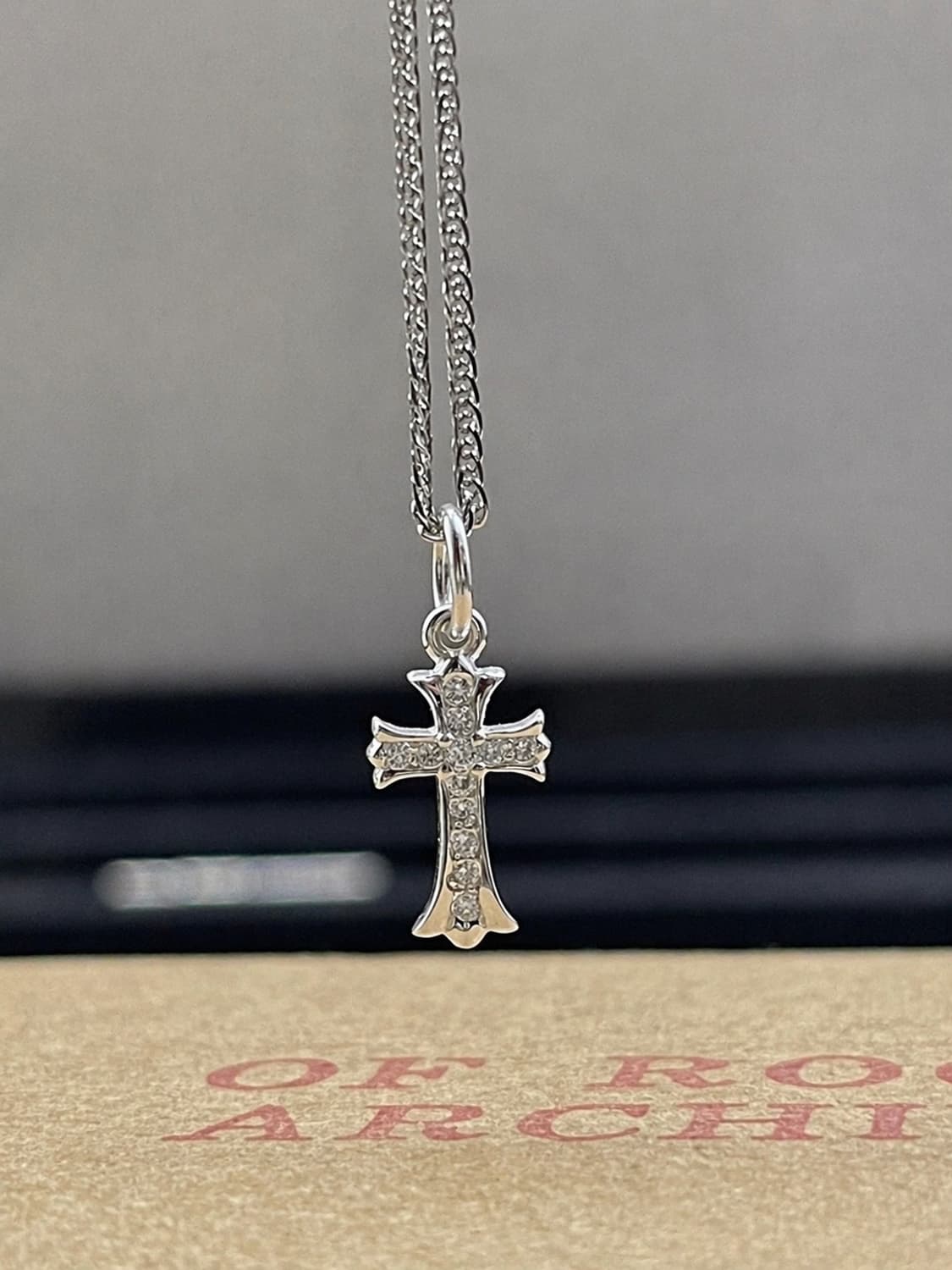 미니 크로스 팬던트 목걸이 (실버925 은목걸이) 상품이미지1
