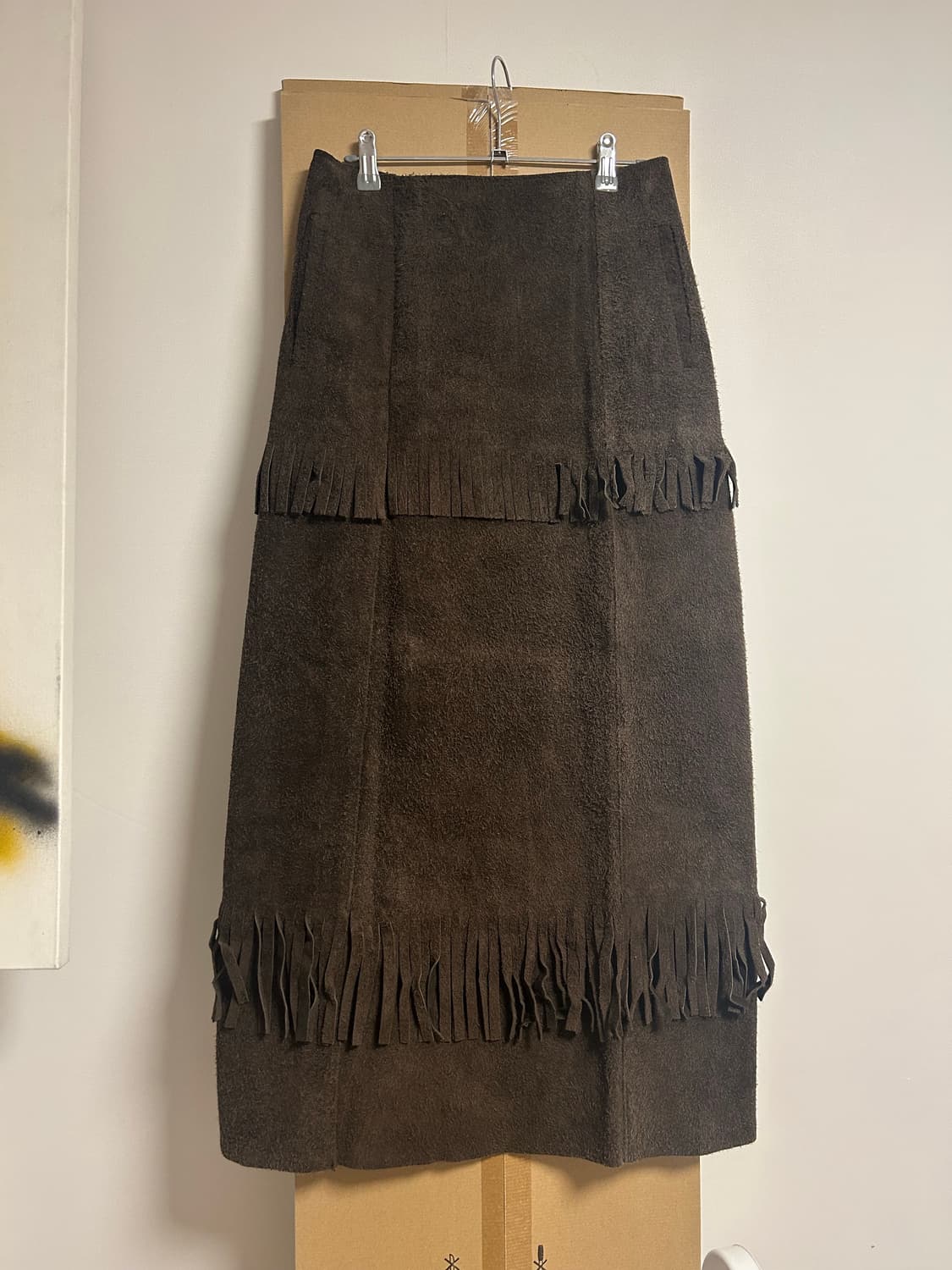 지안프랑코페레 스웨이드 프린지 스커트 상품이미지2