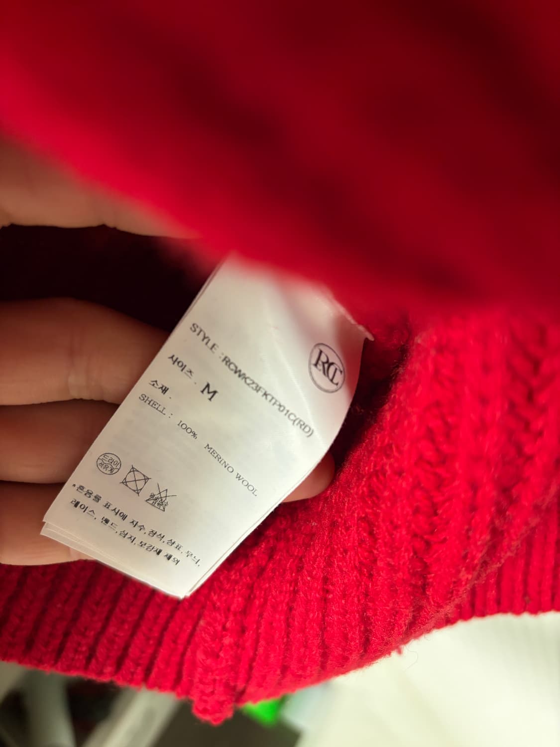 [M] 렉토 청키 울 가디건 레드 상품이미지3