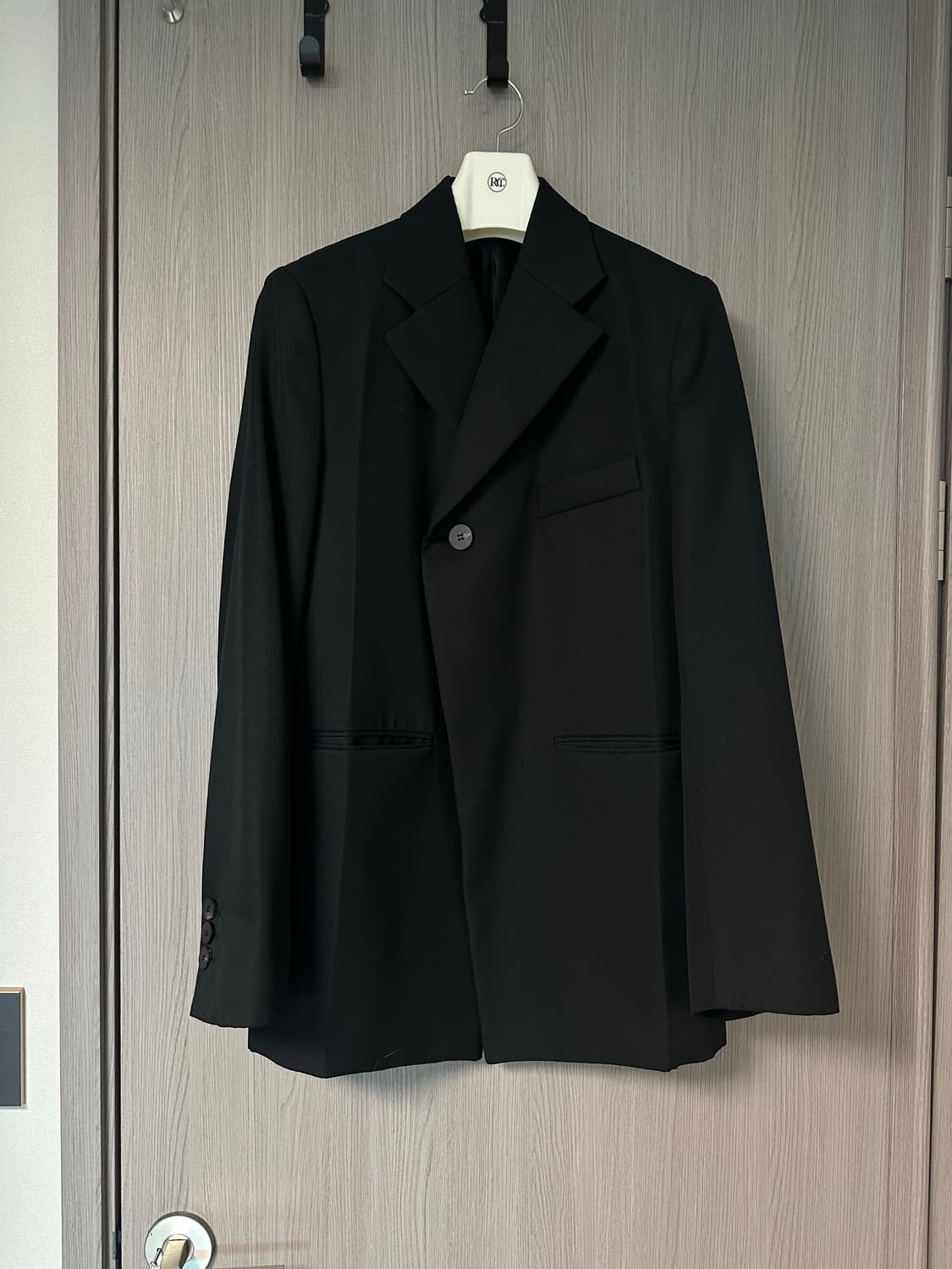 (46, 명작) 우영미 폴딩 블레이저 블랙 상품이미지1