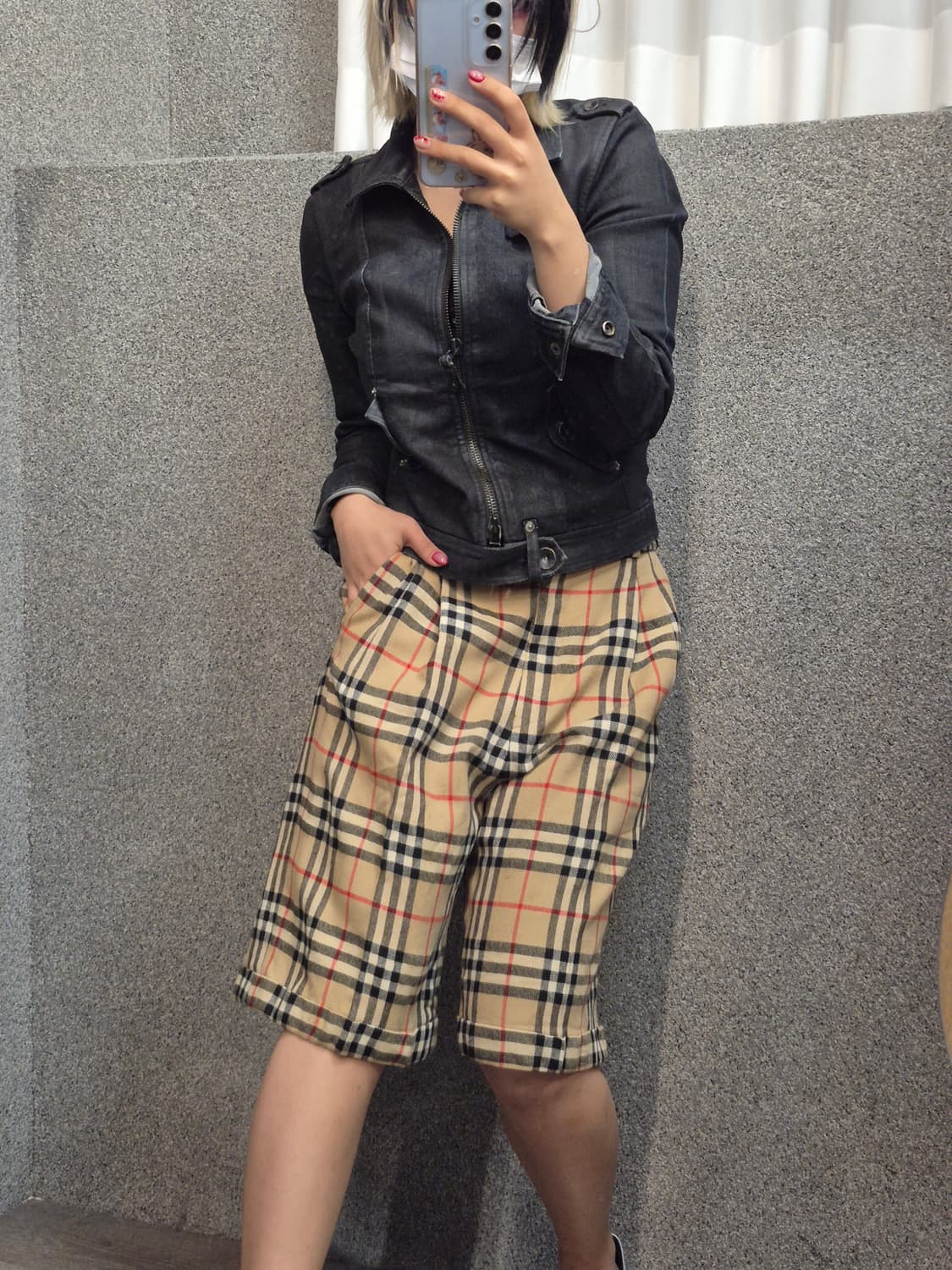 BERBURRY CHECK MIDI PANTS 상품이미지1