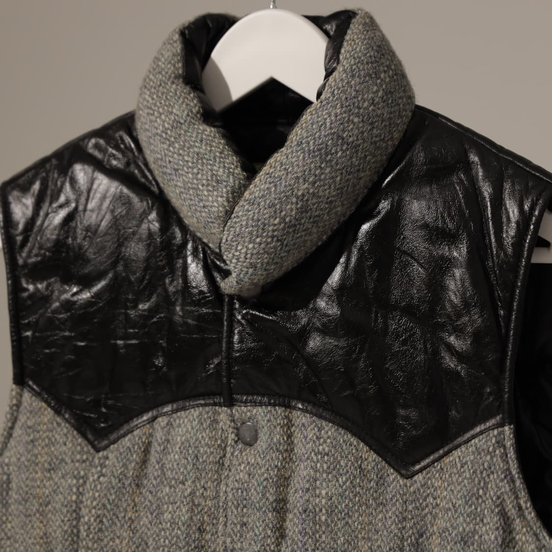 해리스트위드 패딩 베스트 상품이미지4