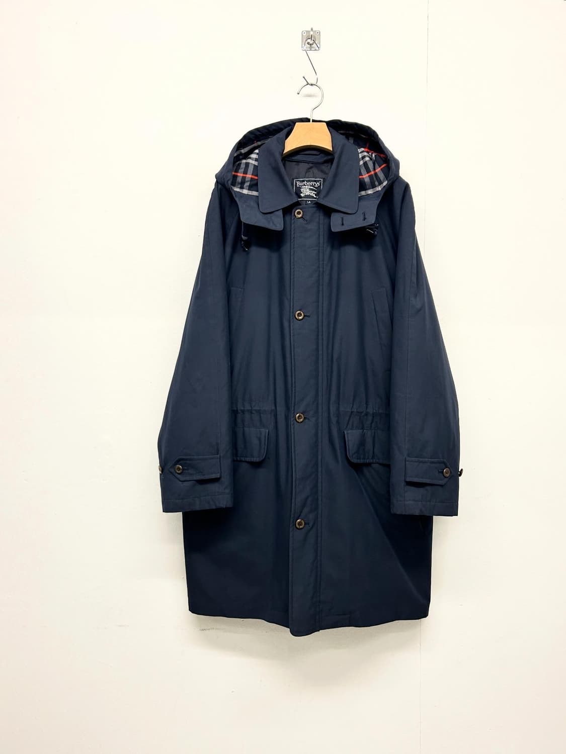 90s BURBERRYS 버버리 네이비 코트 상품이미지1