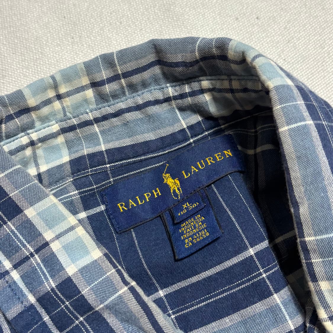 XL 폴로랄프로렌 체크무늬 셔츠 상품이미지4