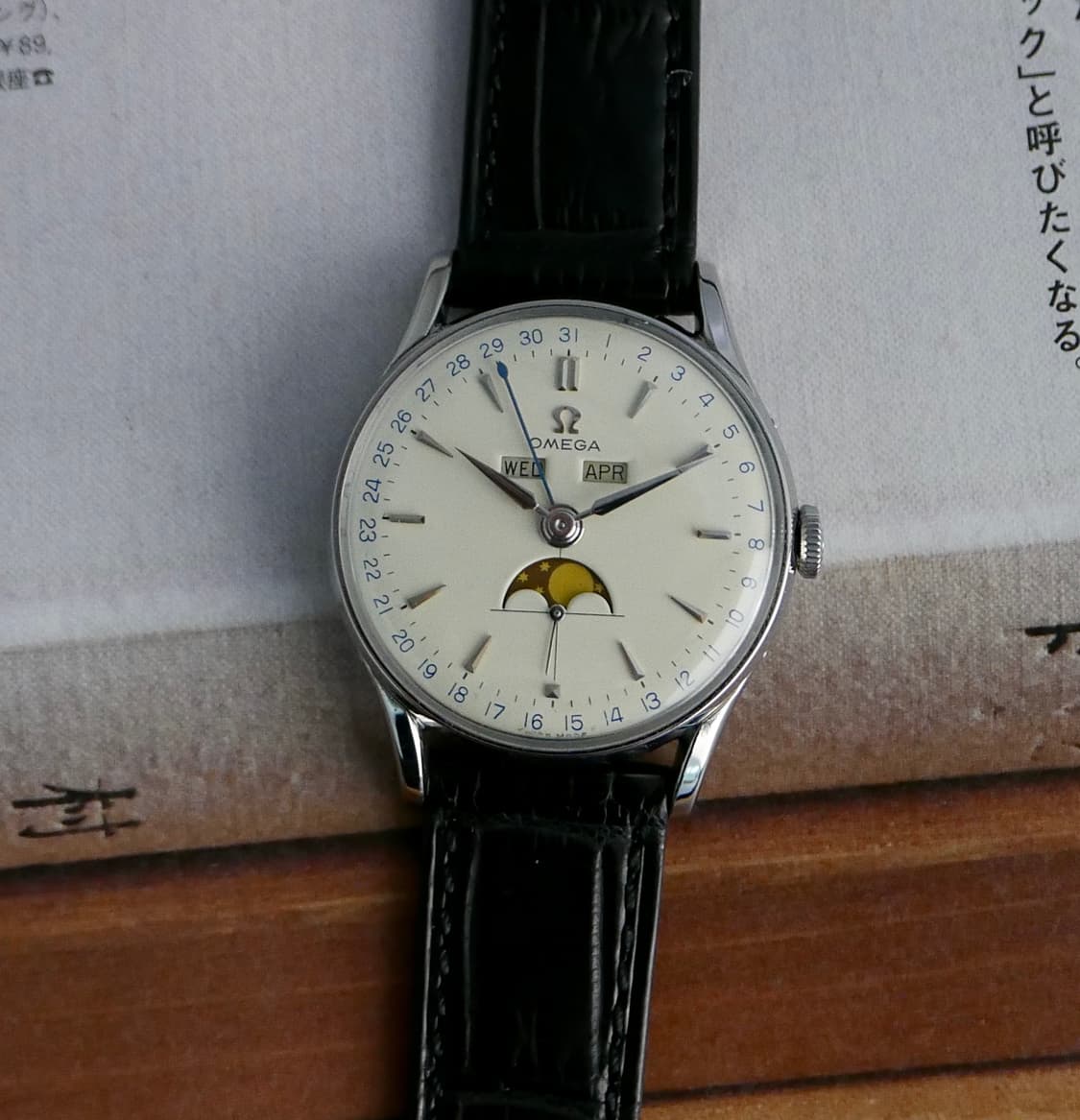 오메가 빈티지 코스믹 문페이즈 트리플캘린더 상품이미지3