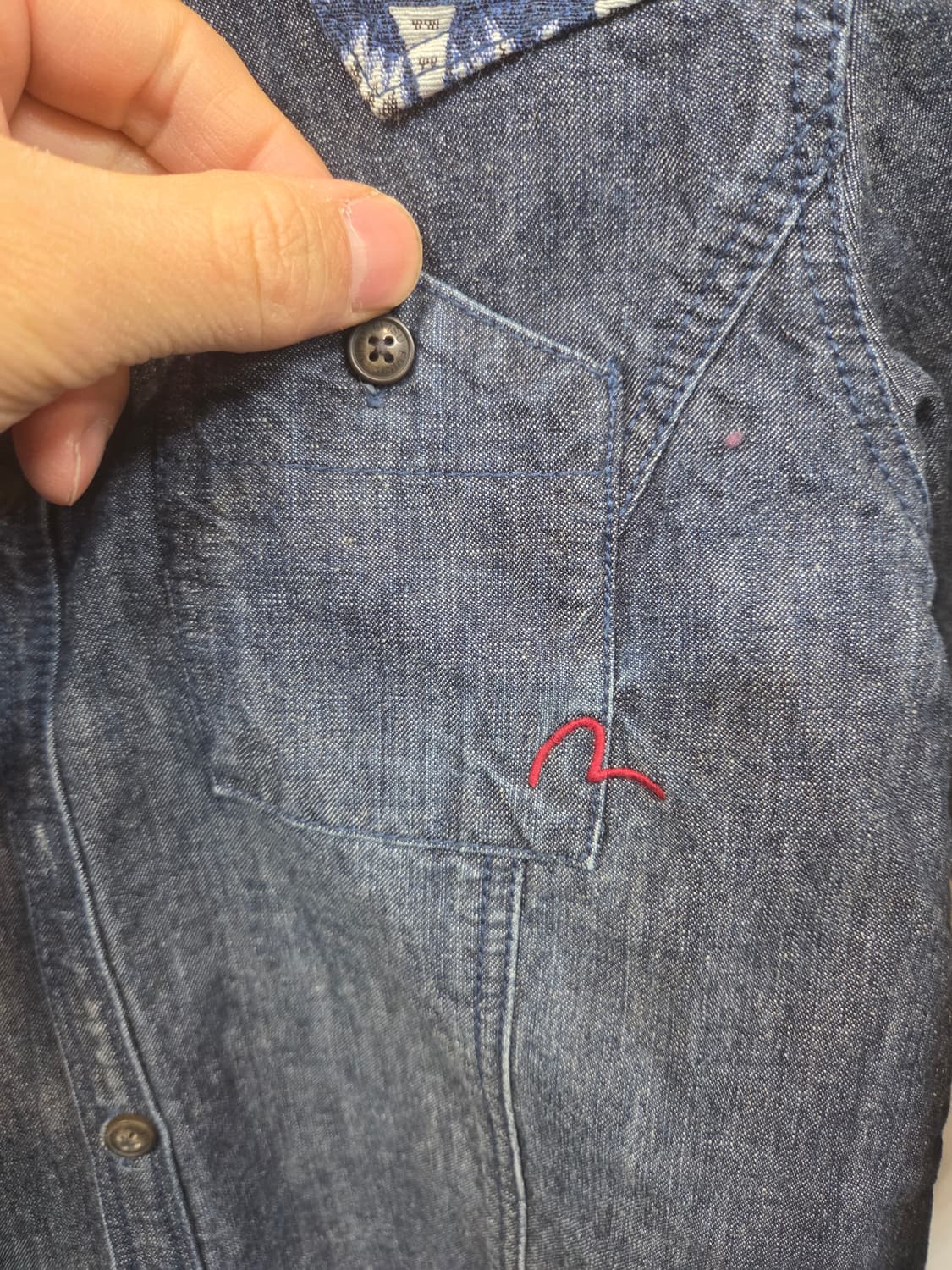  에비수 키즈 주니어 빈티지 웨스턴 데님셔츠 긴팔 125 상품이미지3