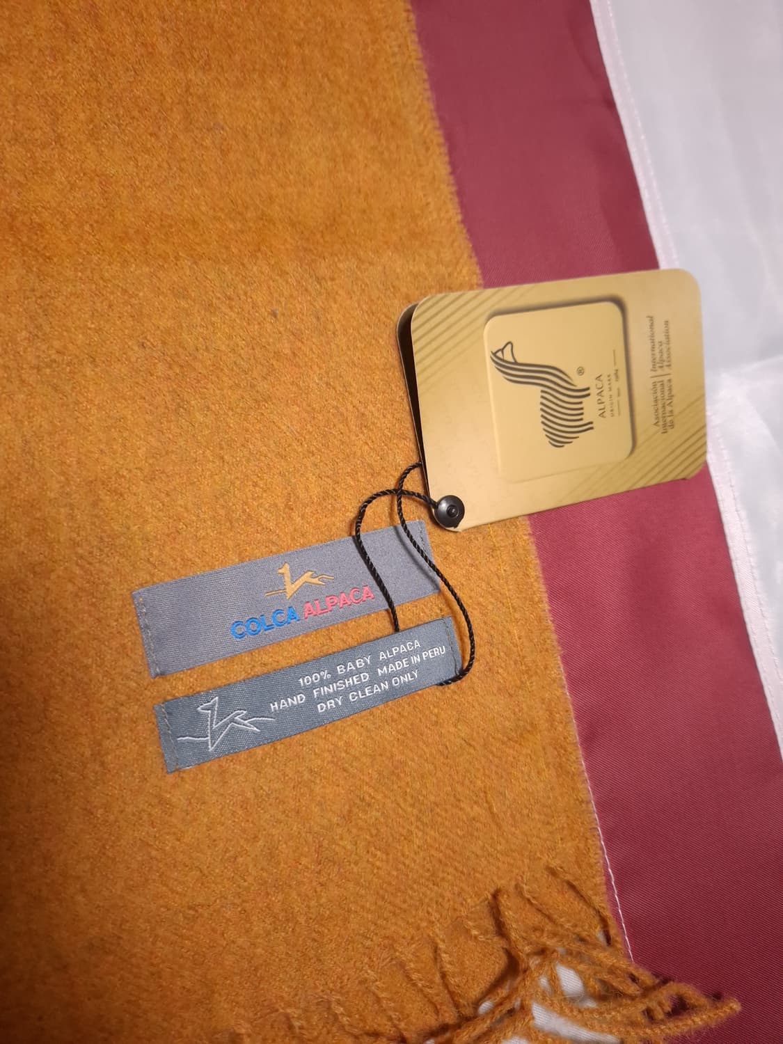 박스 택 새제품 100% 베이비 알파카 머플러 상품이미지3