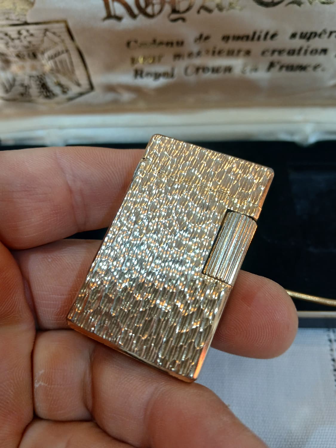 빈티지 프랑스 로얄크라운 가스라이터 셋트 상품이미지4