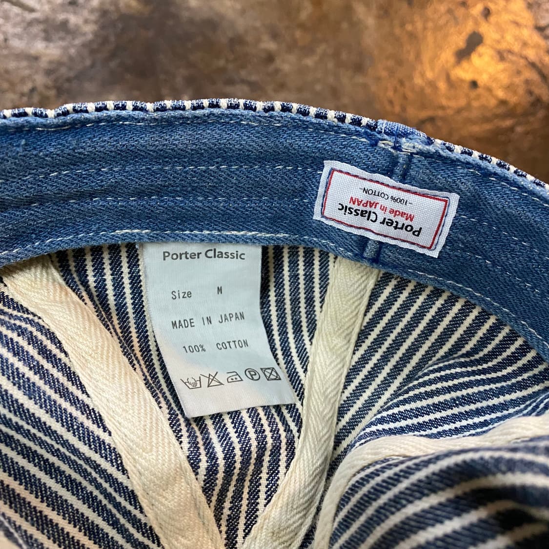 포터클래식 스트라이프 데님 캡 상품이미지6