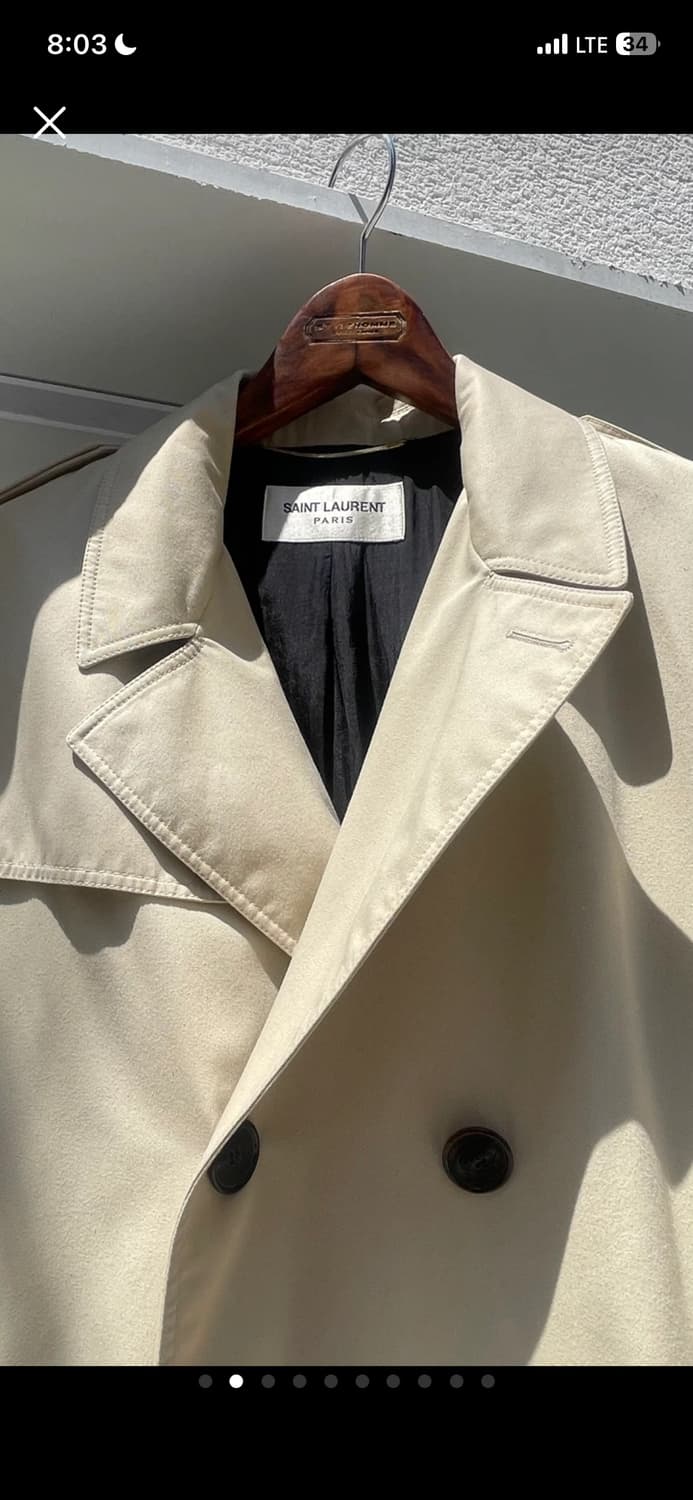 생로랑 파리(Saint Laurent Paris) 베이지 트렌치코트 상품이미지2