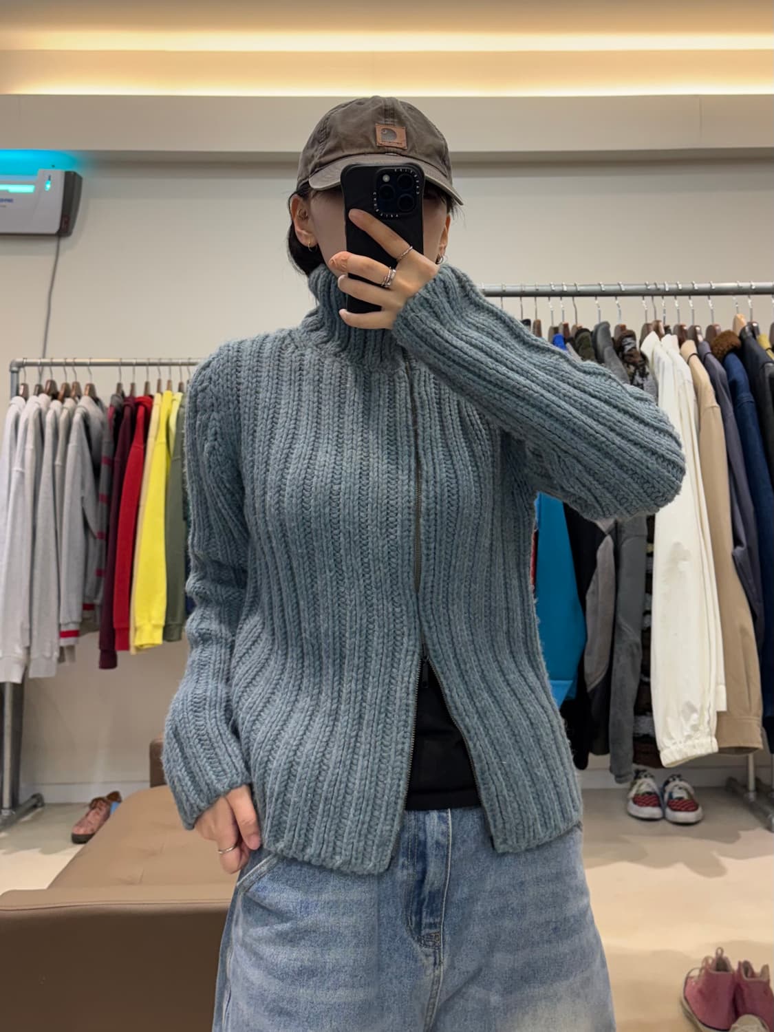 디젤 케이블 니트 집업 상품이미지7