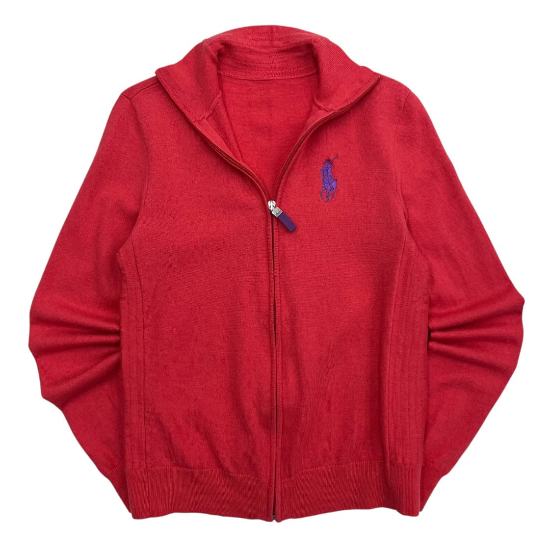 폴로 랄프로렌 미들퍼플포니 딥핑크 울 집업 상품이미지2