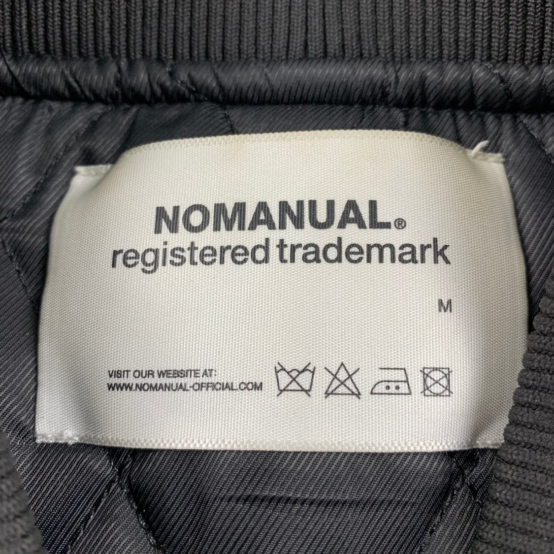 노매뉴얼 자수로고 블랙 바시티 자켓 상품이미지7