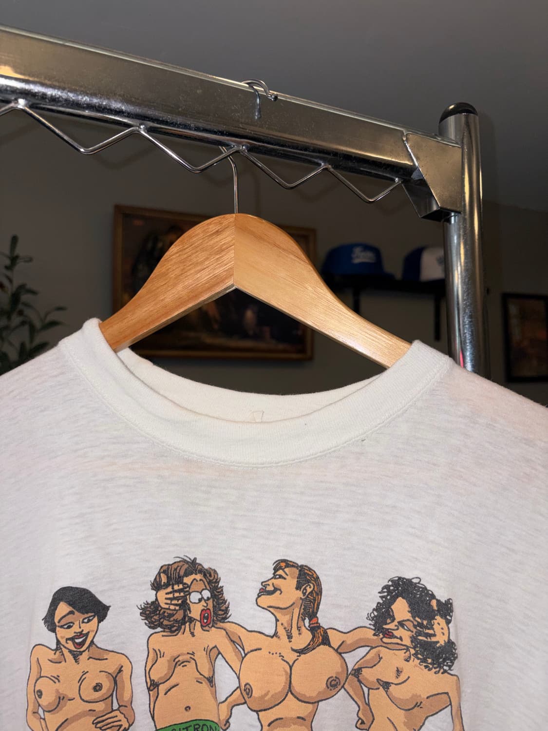 80-90‘s France Erotic cartoon print T 상품이미지5