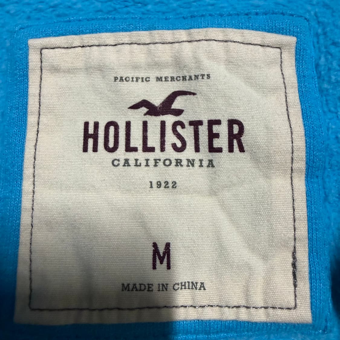 딱붙핏 홀리스터 하늘색 후드집업 m 상품이미지3