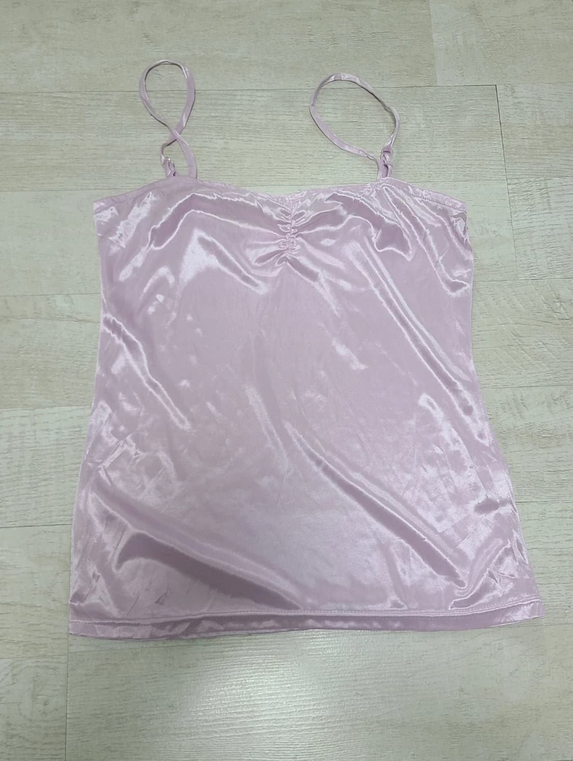 핑크보라 새틴 나시 상품이미지1