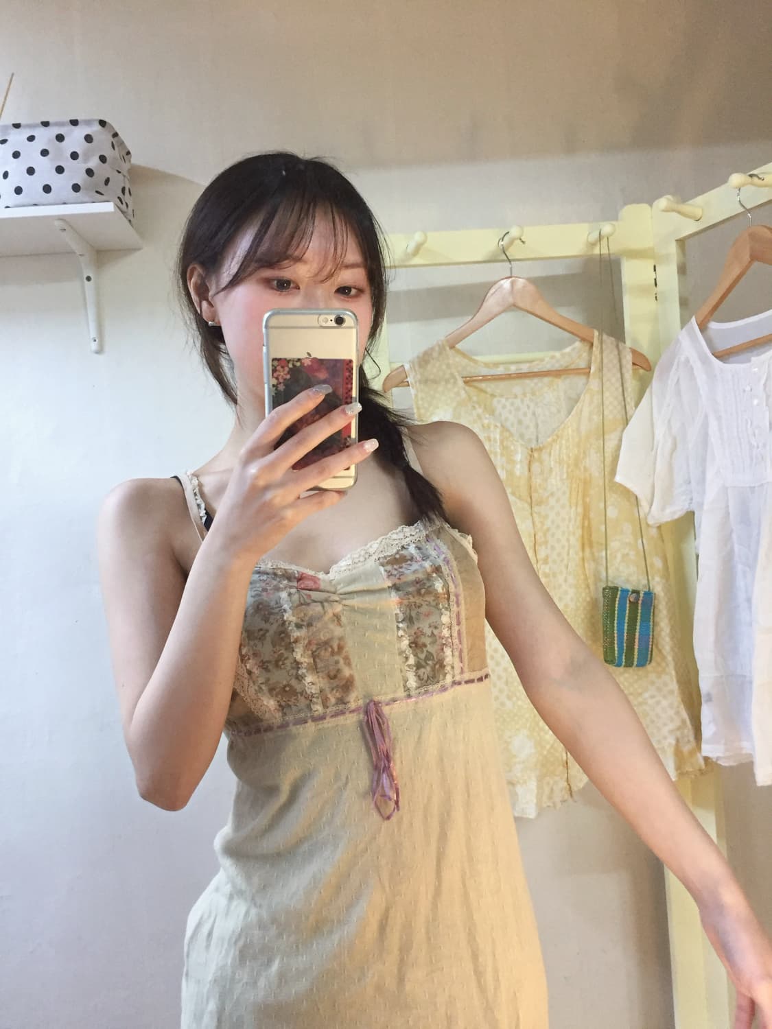 레이스 플라워 레이어드 나시 상품이미지4