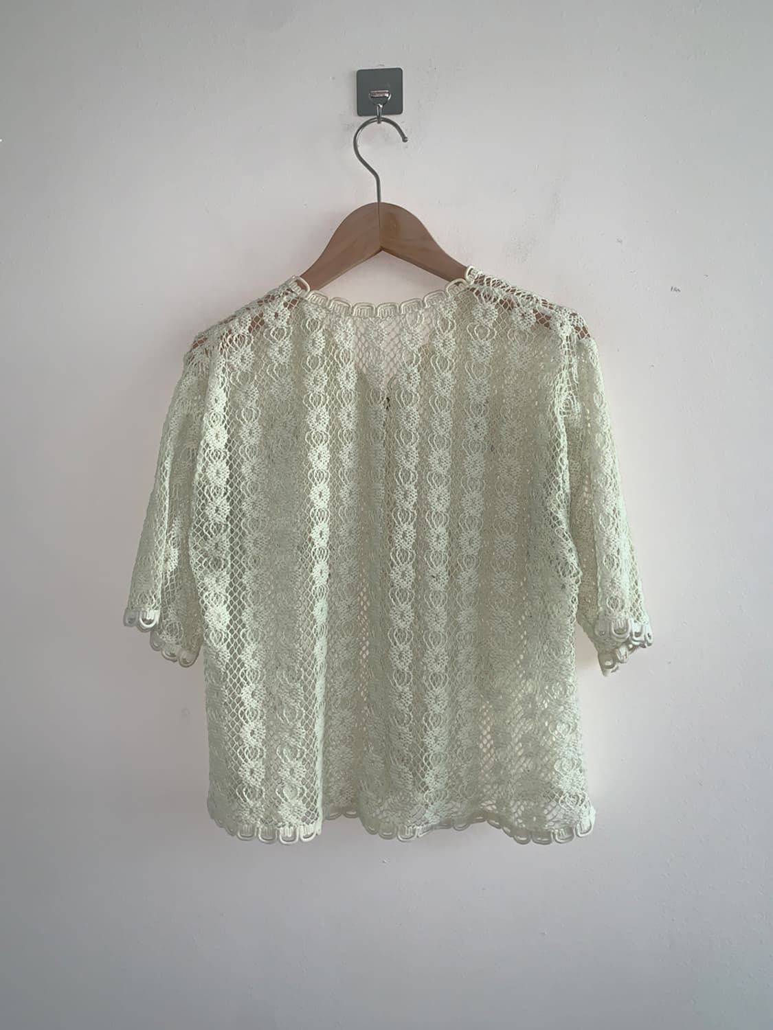 Floral embroidery punching cardigan 상품이미지6
