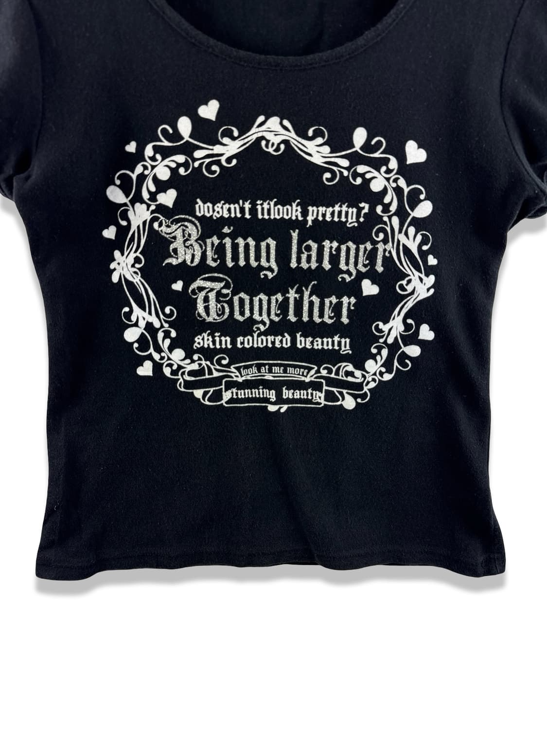 JPN 글리터 레터링 Y2K 반팔티3070 상품이미지4