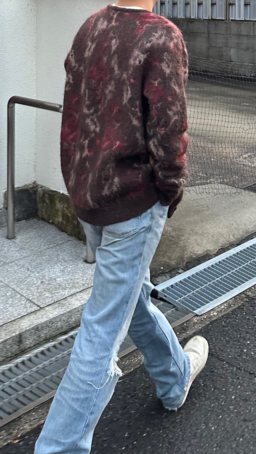 [L]니들즈 모헤어 가디건 로즈 상품이미지5