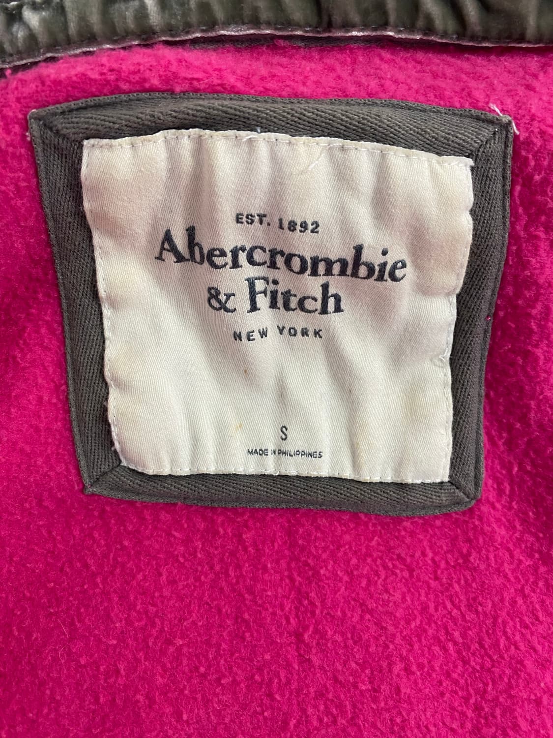 아베크롬비 후드집업 핑크 S <525> 상품이미지5