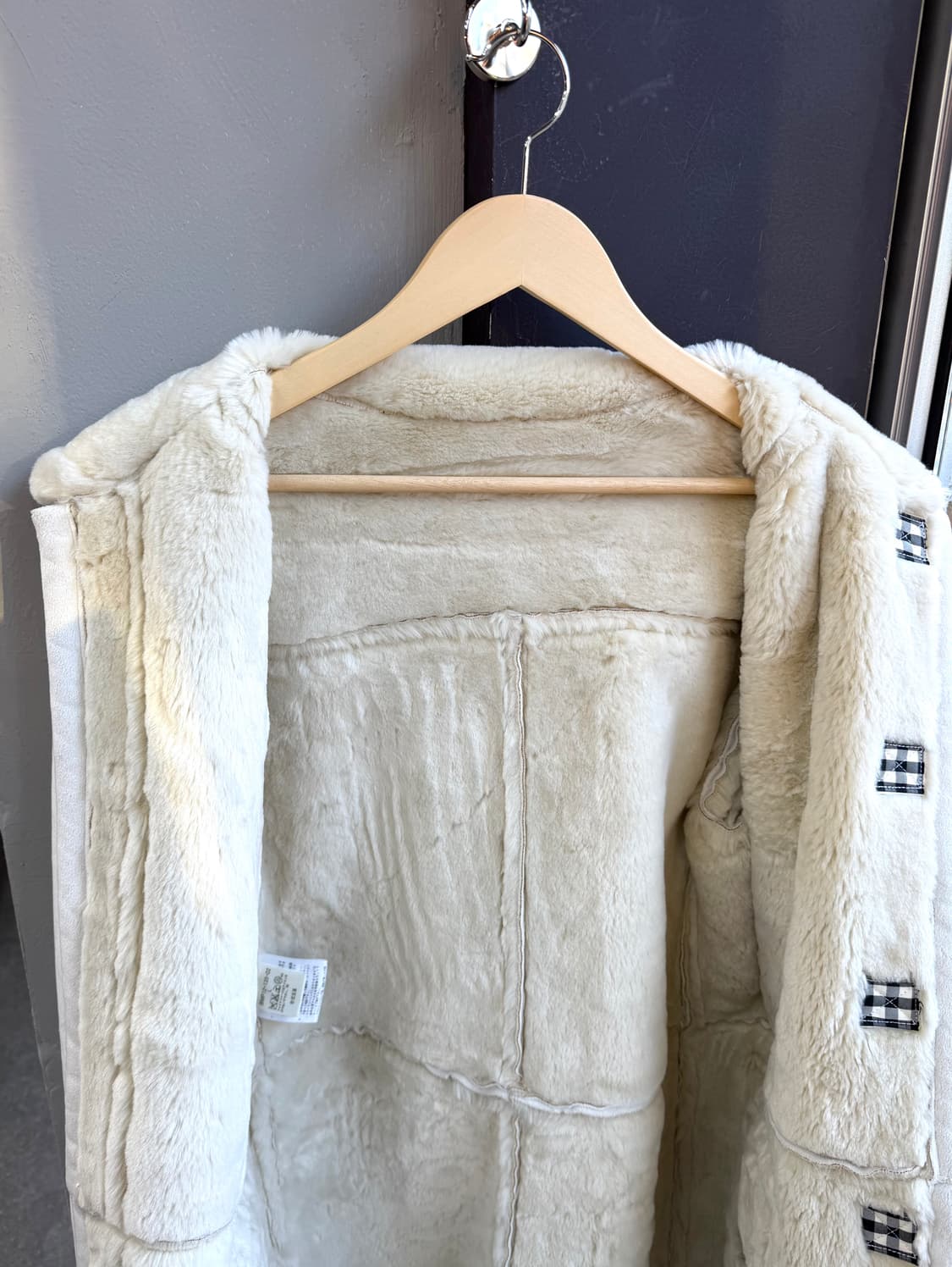 L/ 버버리 블랙라벨 쉐르파 무스탕 코트 상품이미지7