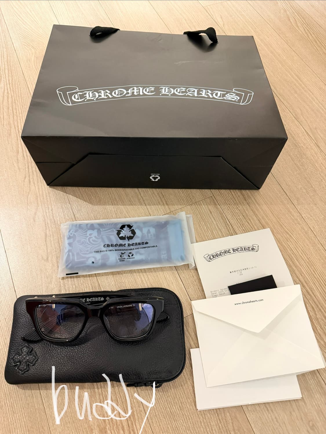 크롬하츠 바질리오네어2 안경 블랙 실버 새상품 상품이미지3