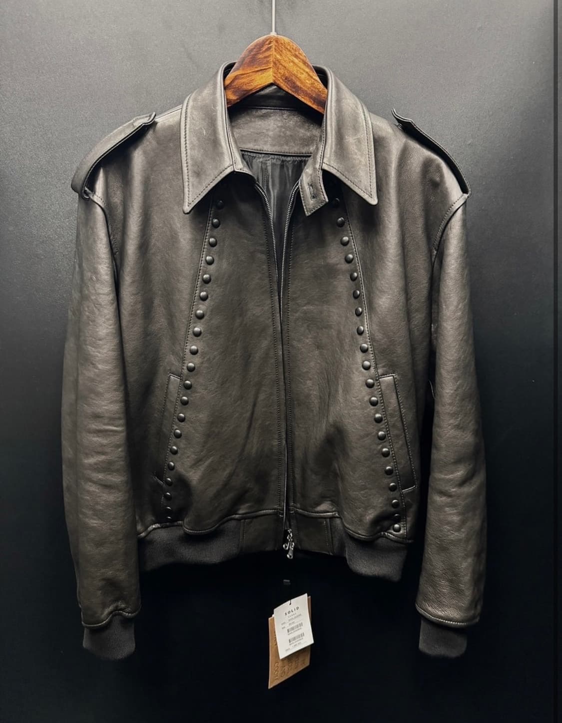 [50]솔리드옴므x스테판쿡 레더자켓 상품이미지4