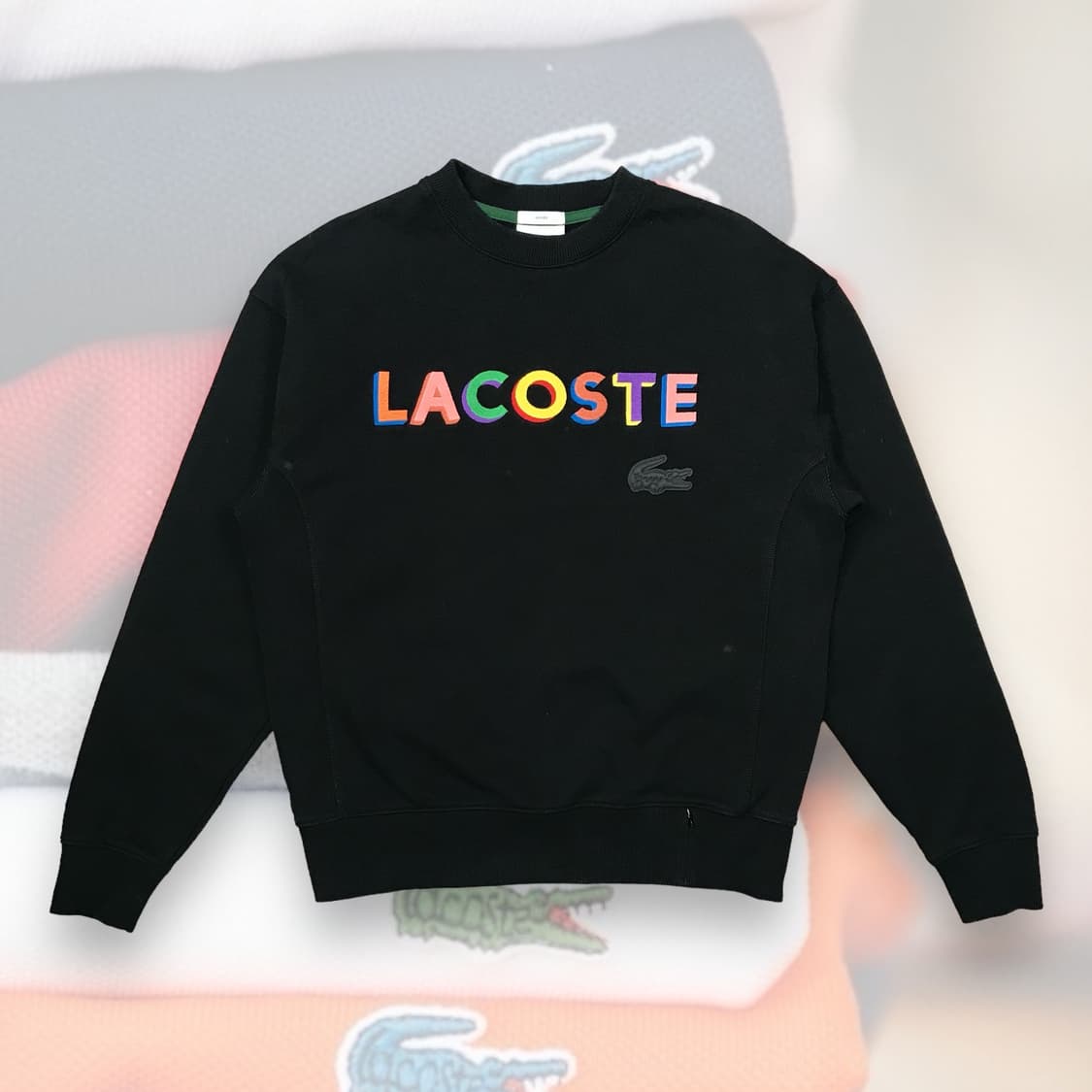 라코스테 라이브 블랙 맨투맨 상품이미지2