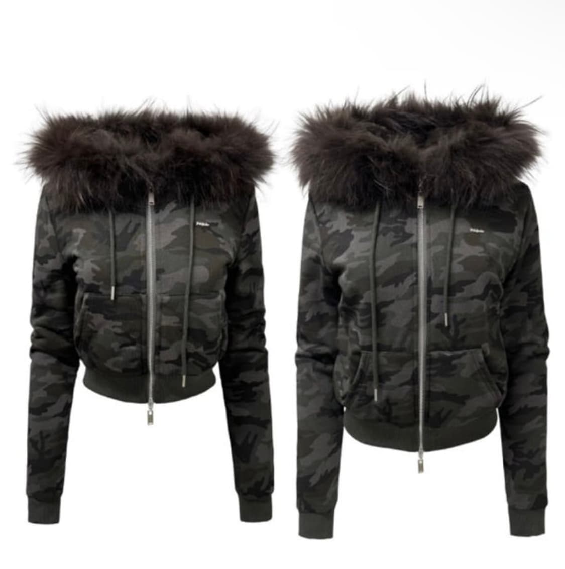 Pale Jade 페일제이드 밀리터리 크롭 울프죠 후드집업 다크 1 s 상품이미지2