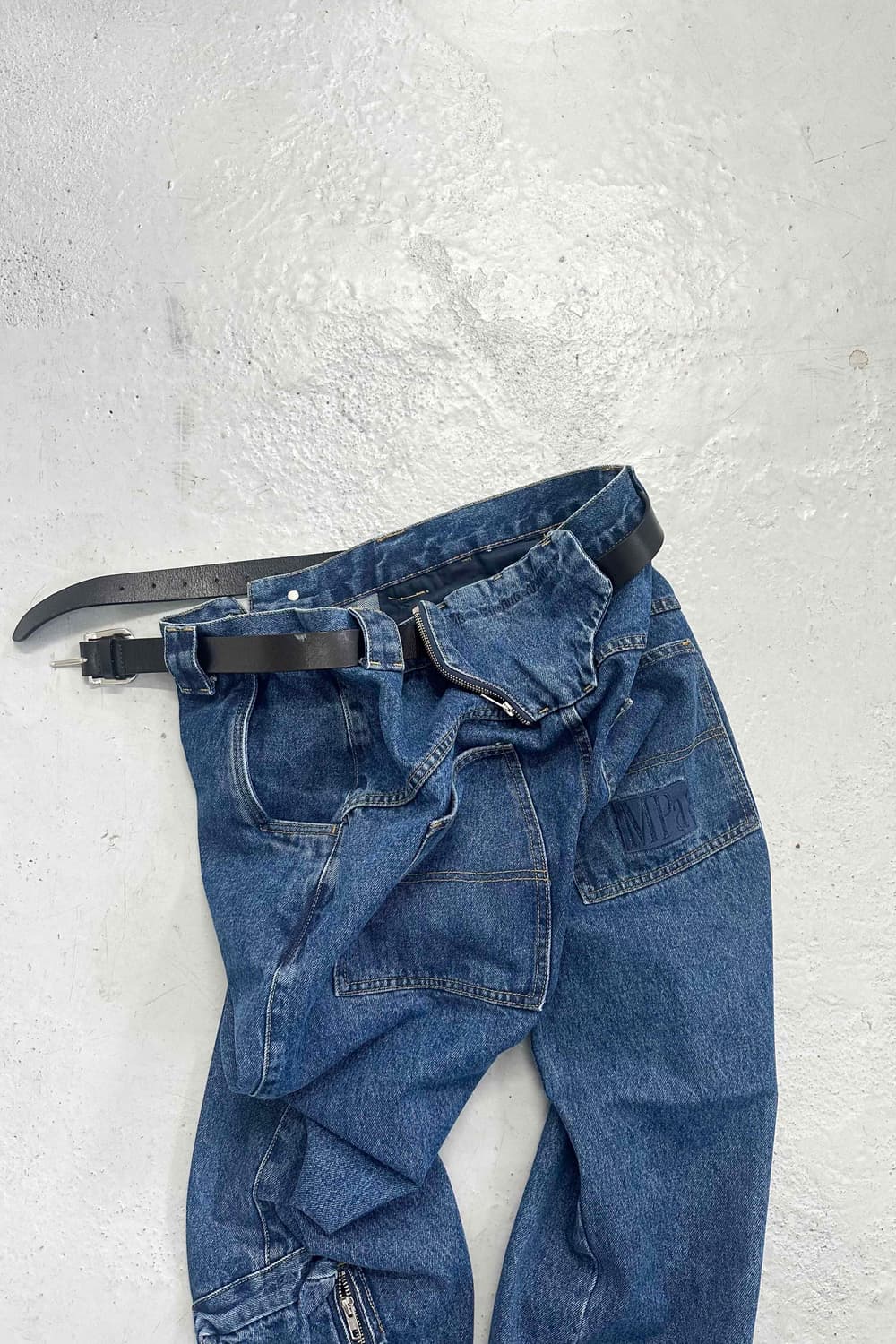 S) PLASTIC PRODUCT  ANKLE CARGO PANTS 상품이미지2