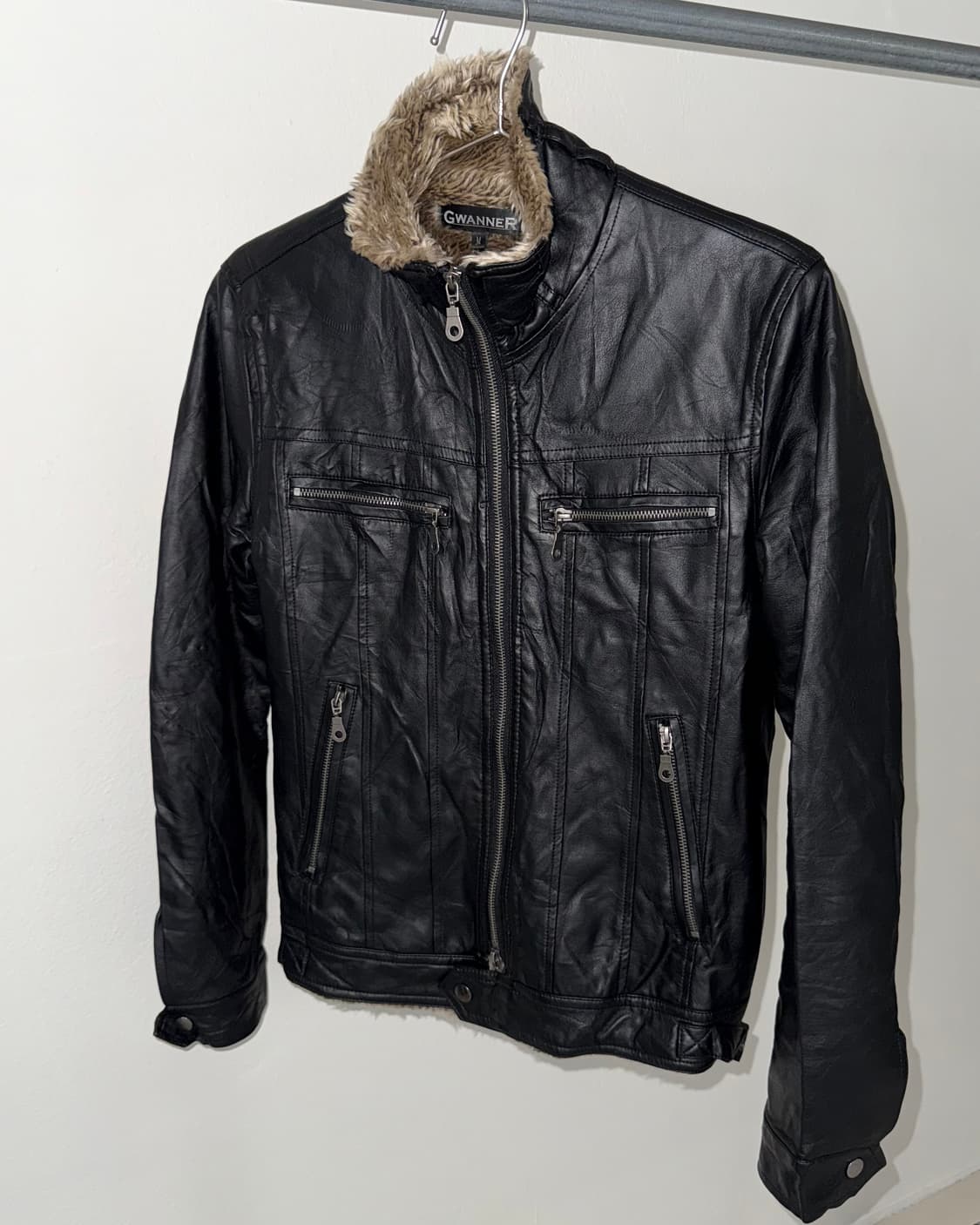 빈티지 페이크레더 자켓 상품이미지1