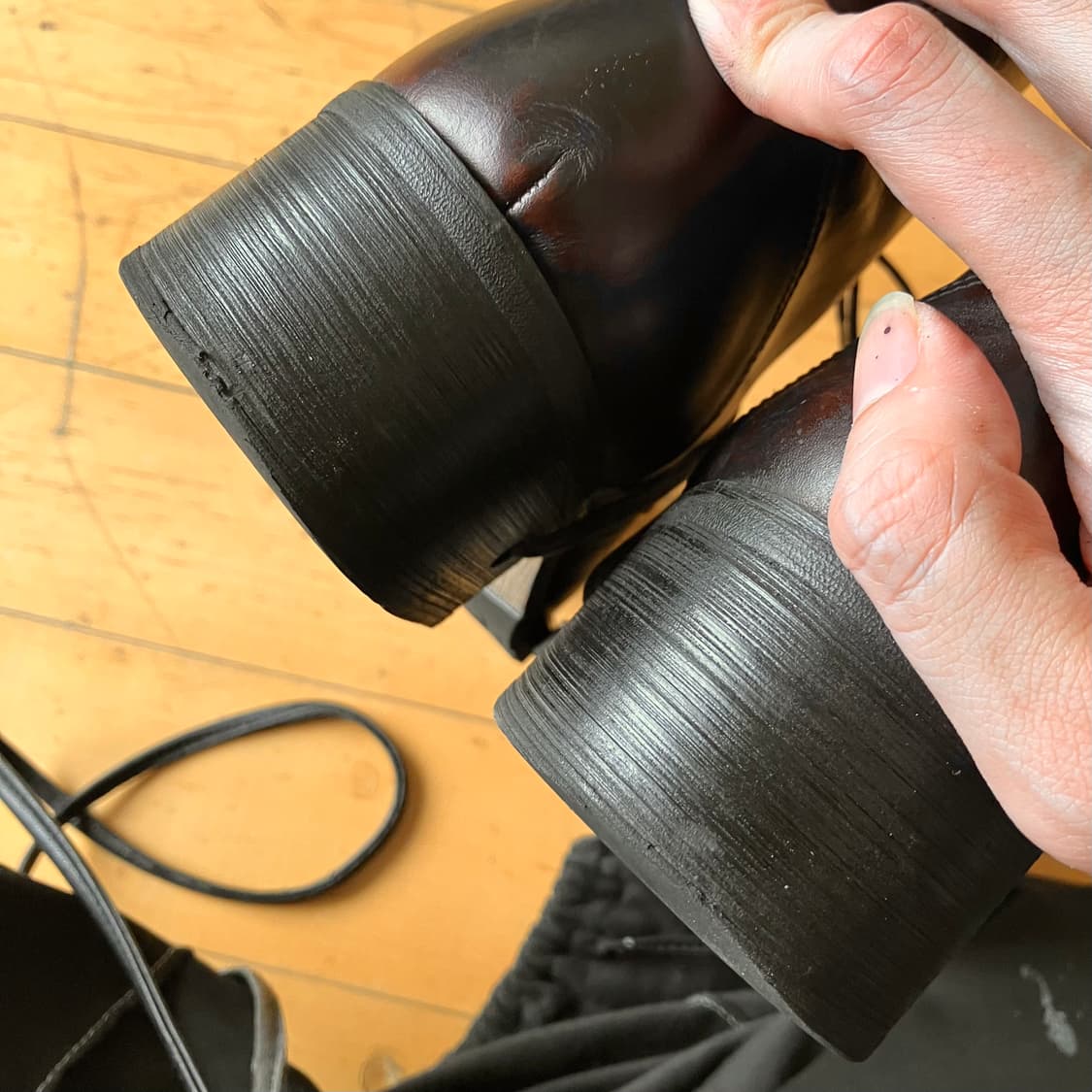 Whoop de doo 훕데두 스퀘어 레이스 스루 힐 부츠 (270) 상품이미지7