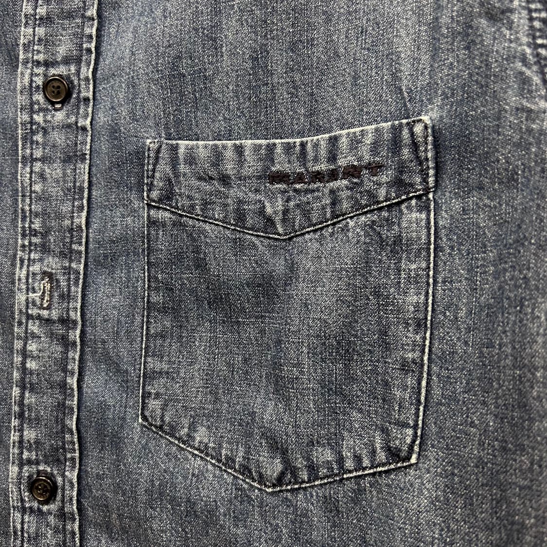 MARANT 오버핏 체스트포켓 긴팔 데님셔츠 상품이미지4