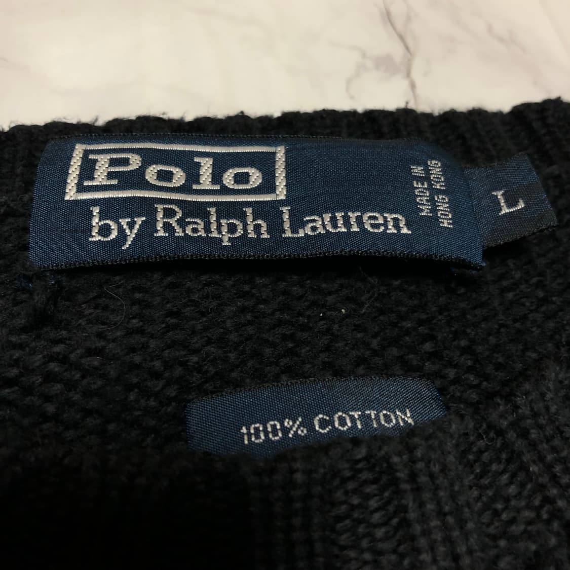 폴로 랄프로렌 니트 라운드 블랙 깔끔 상품이미지4