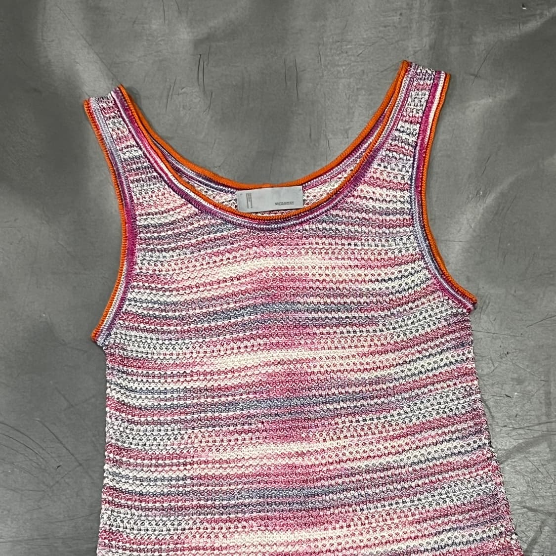  미쏘니 스트라이프 니트 슬리브리스 y16062 상품이미지3