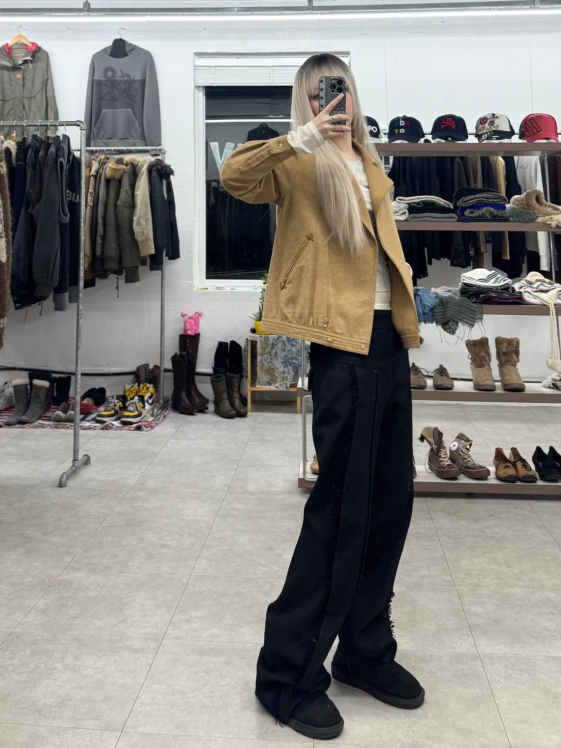 Casual 블루종 울 자켓 상품이미지1