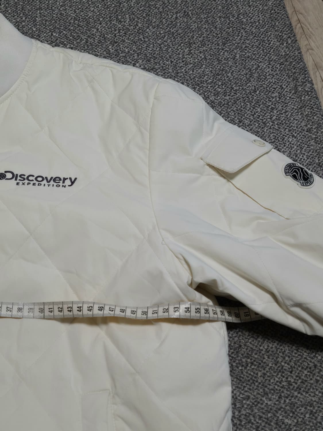 디스커버리 남성 하이랜드 블루종 항공점퍼 105 크림색상 상품이미지6