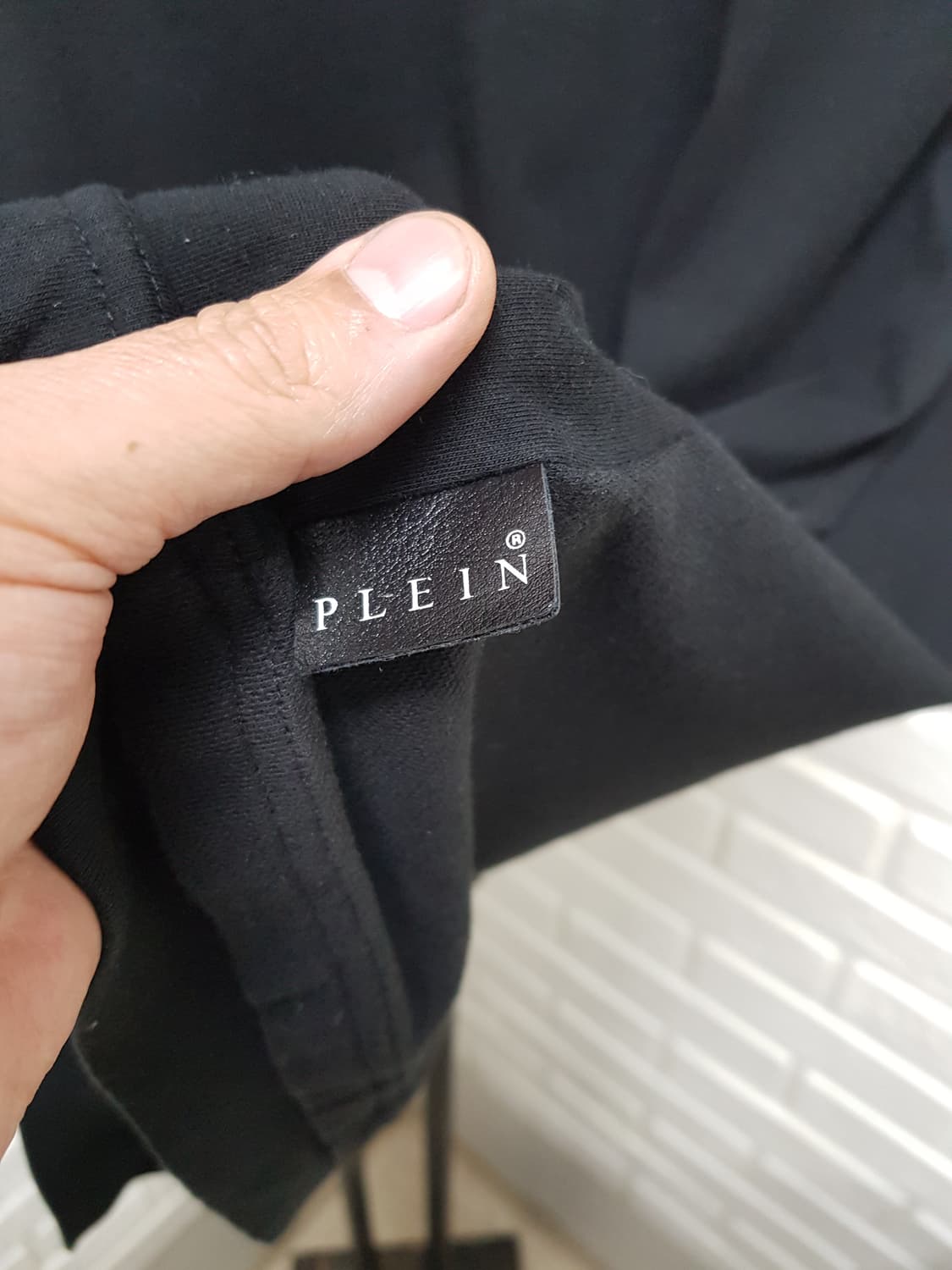 [m/95/정품] 필립플레인 블랙 반팔 티셔츠 상품이미지6