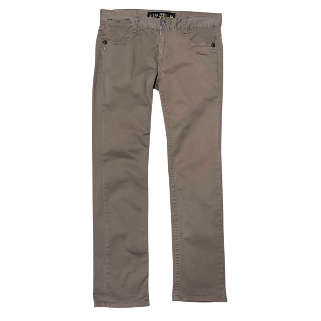 레드페퍼 y2k 락시크 십자자수 베이지 팬츠 상품이미지3