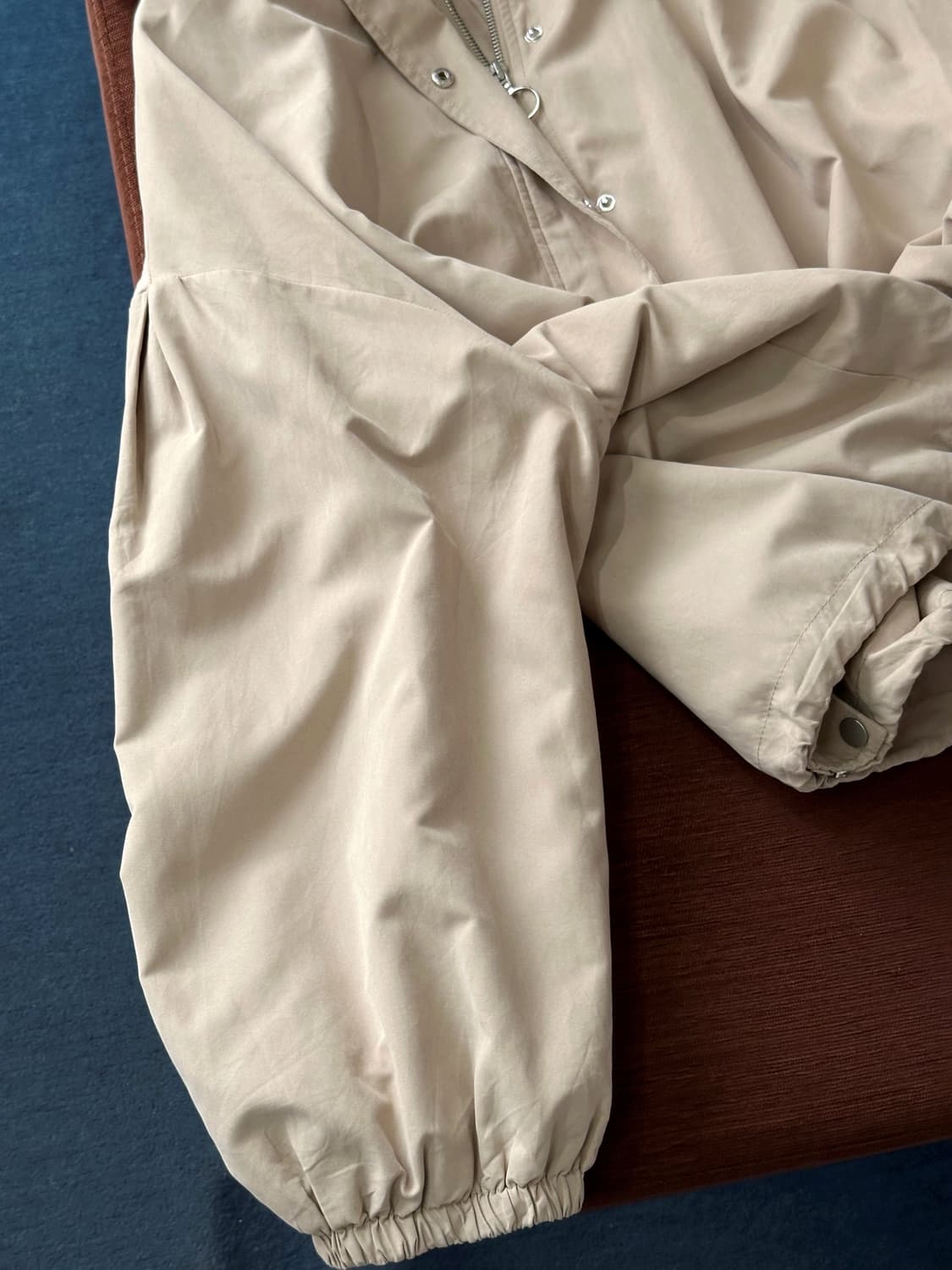 Poly nylon cropped wide parka 상품이미지4