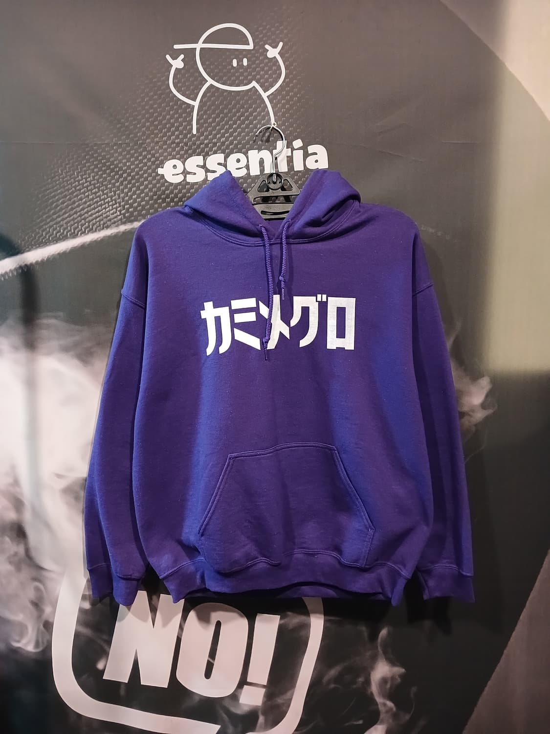 길단 카타카나 프린팅 후드티 상품이미지1