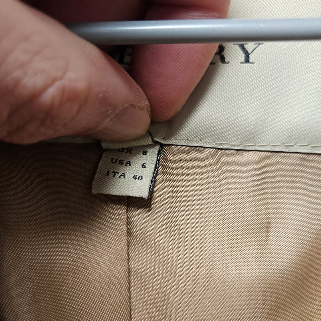 버버리 램스울 체크 코트 55 상품이미지8