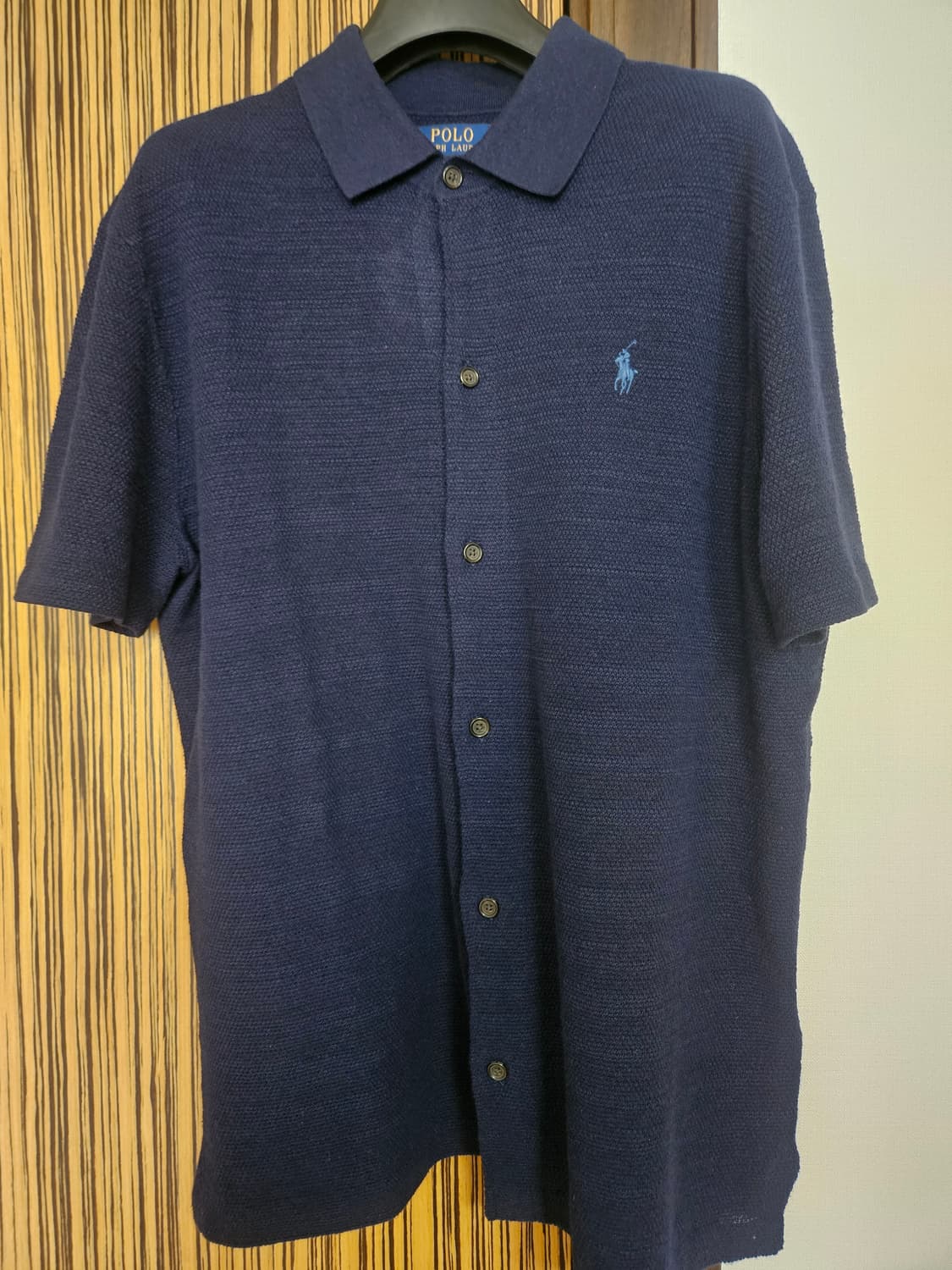 폴로 텍스처 코튼 리넨 셔츠 스웨터 상품이미지3