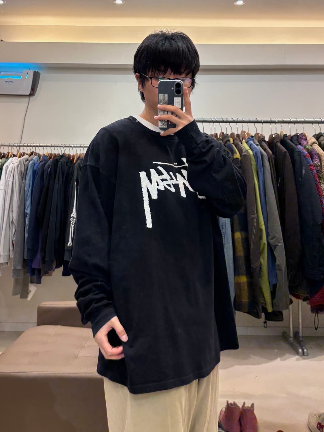 스투시 빅 로고 프린팅 롱슬리브 상품이미지8