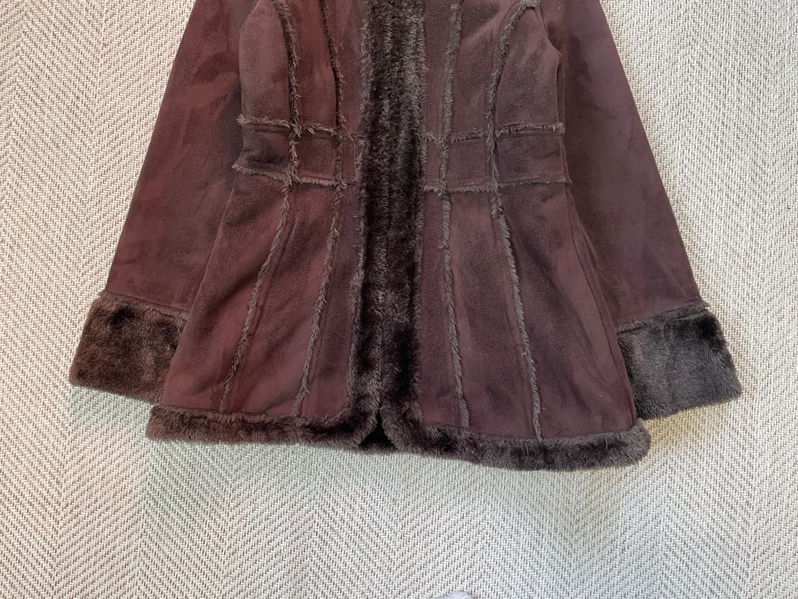 Hawke 빈티지 브라운 스웨이드 퍼라이닝 무스탕 집업 J03782 상품이미지2