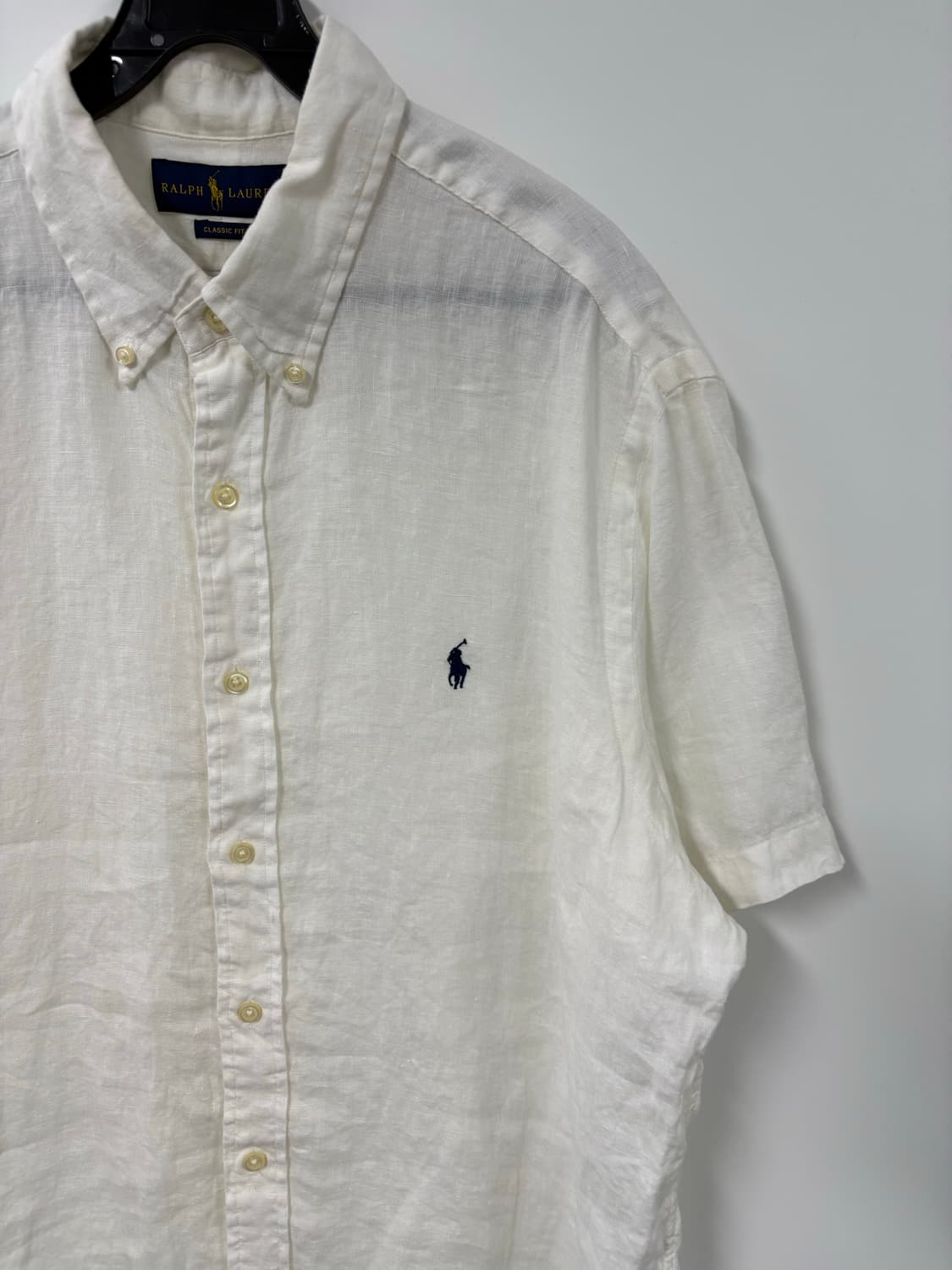 폴로 랄프로렌 큐알 신형 린넨 반팔 티셔츠 상품이미지4