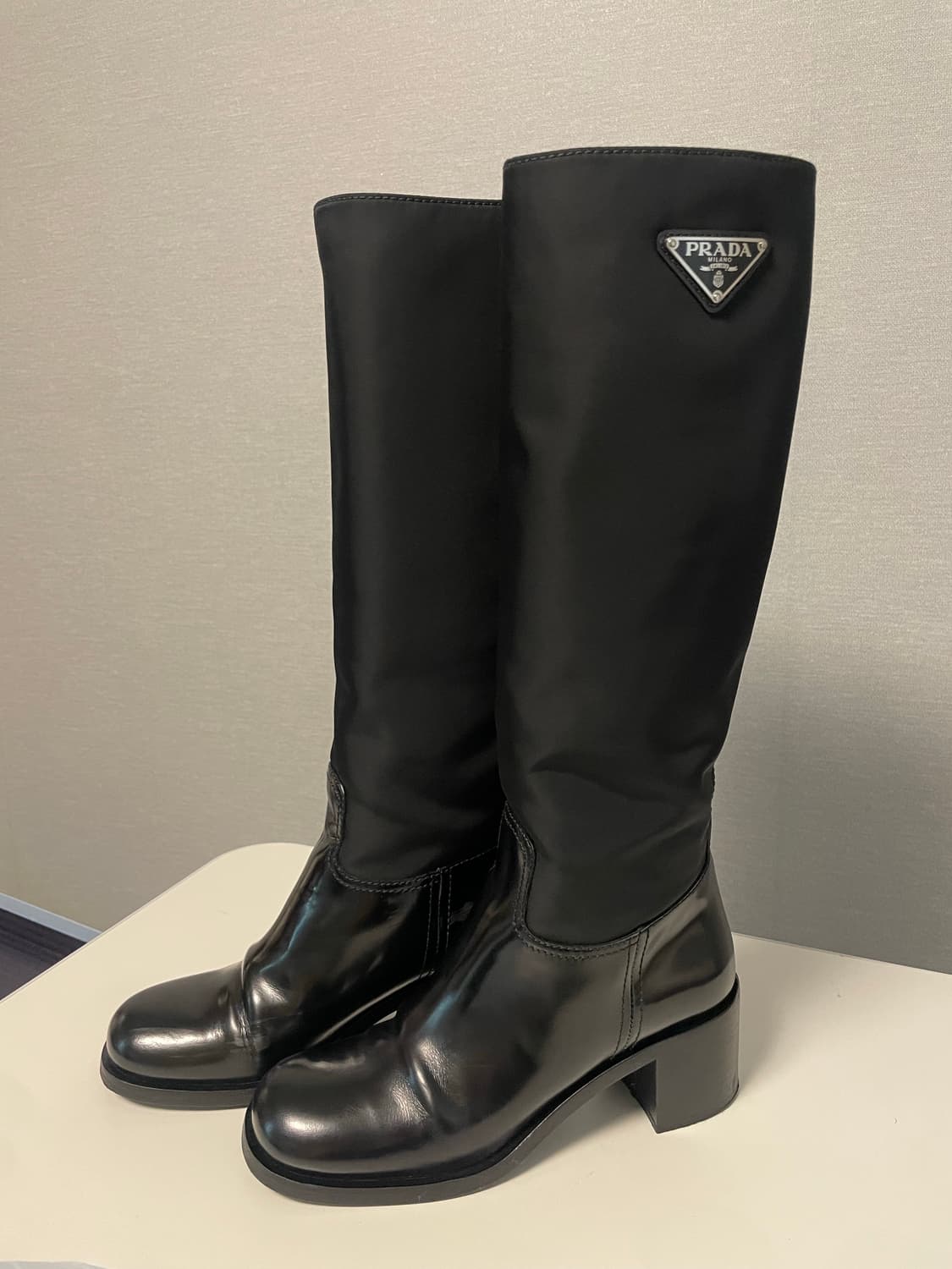 프라다 레더 나일론 부츠 (38사이즈) 상품이미지1